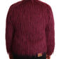 Patrizia Pepe Bordeaux Modacrylic Long Sleeves Pullover Jacket