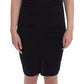 Roccobarocco Black Stretch Wiggle Pencil Sheath Bodycon Dress