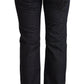Exte Dark Blue Cotton Stretch Low Waist Straight Denim Jeans