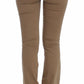 Costume National Beige Straight Leg Denim Pants Stretch Jeans