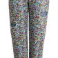 Dolce & Gabbana Blue Floral Print High Waist Denim Tapered Jeans