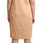 Moschino Beige One Sleeve Knee Length Shift Dress