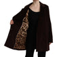 Dolce & Gabbana Bordeaux Corduroy Cotton Blazer Oversized Jacket