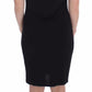 Roccobarocco Black Stretch Wiggle Pencil Sheath Bodycon Dress