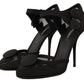 Dolce & Gabbana Black Mesh Ankle Strap Stiletto Pumps Shoes