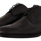 Dolce & Gabbana Black Leather Lace Up Formal Derby Shoes