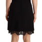 Dolce & Gabbana Black Lace Sheath A-line Mini SARTORIA Dress