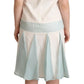 Sergei Grinko Multicolor Faux Pearl Sleeveless Shift Midi Dress