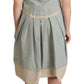 Comeforbreakfast Multicolor Collared Sleeveless Sheath Dress