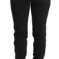 PINKO Black Cotton Stretch Skinny Mid Waist Women Denim Jeans