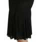 Dolce & Gabbana Black Mermaid High Waist Midi Silk Skirt
