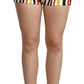Dolce & Gabbana Multicolor Striped Cotton Hot Pants Shorts