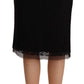 Dolce & Gabbana Black Lace High Waist Pencil Cut Skirt