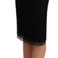 Dolce & Gabbana Black Lace High Waist Pencil Cut Skirt
