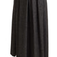 Dolce & Gabbana Gray Wool High Waist A-line PIECE Skirt