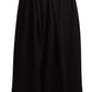 Dolce & Gabbana Black Wool High Waist Maxi PIECE Skirt