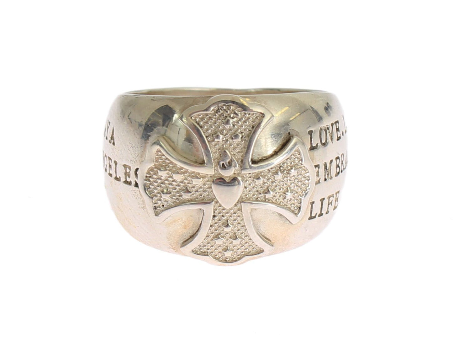 Nialaya Silver Cross Womens 925 Sterling Ring