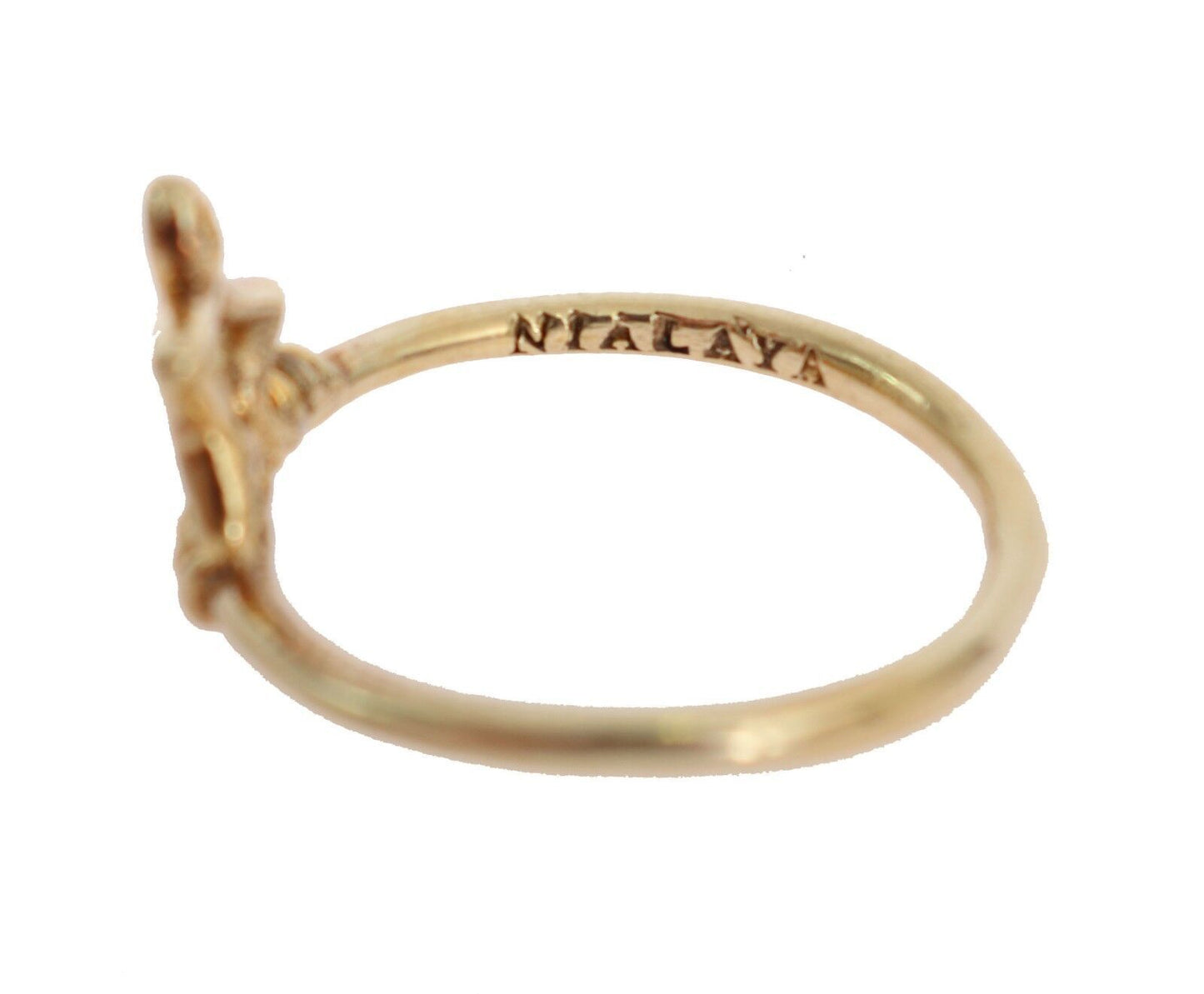 Nialaya Gold 925 Silver Authentic Star Ring