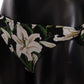 Dolce & Gabbana Bikini Bottom Black Lily Print Swimsuit Swimwear