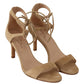 Maria Christina Beige Suede Leather Ankle Strap Pumps Shoes