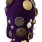 Dolce & Gabbana Purple Suede Embellished Pump Mary Jane Shoes