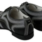 Dolce & Gabbana Black Leather Derby Formal White Lace Shoes