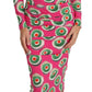 Dolce & Gabbana Pink Silk Cup Cake Sheath Stretch  Dress