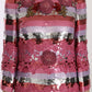 Dolce & Gabbana Pink Floral Sequined Crystal Gown Dress