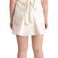 Elisabetta Franchi White Polyester Sleeveless Mini Shift Dress