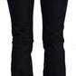 John Galliano Black Mid Waist Cotton Women Denim Flared Jeans