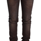 Acht Brown Washed Cotton Slim Fit Denim Low Waist Trouser Jeans