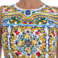 Dolce & Gabbana White Majoilca Sleeveless Sheath A-line Dress