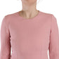 Dolce & Gabbana Pink 3/4 Sleeves Viscose Blend A-line Dress
