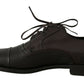 Dolce & Gabbana Brown Leather Laceups Dress Mens Shoes