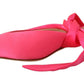 GIA COUTURE Pink Leather Lace Up Kitten Heels Pumps Shoes