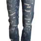 Dolce & Gabbana Blue Distressed Denim BOYFRIEND Skinny Jeans