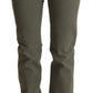 Ermanno Scervino Gray Low Waist Cotton Skinny Denim Trouser Jeans