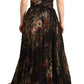 Dolce & Gabbana Multicolored Floral Off Shoulder Gown Dress