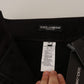 Dolce & Gabbana Black Silver Lurex Thread Cotton Stretch Pants