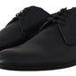 Dolce & Gabbana Navy Blue Leather Lace Up Formal Derby Shoes