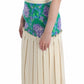 Caterina Gatta Multicolor Dress Gown Floral Sleeveless Gown