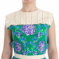 Caterina Gatta Multicolor Dress Gown Floral Sleeveless Gown