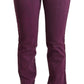 Costume National Purple Cotton Stretch Slim Fit Denim Jeans