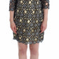 Lanre Da Silva Ajayi Black Cream Sheath Dress Shift Mini Dress