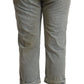 CYCLE Gray 100% Cotton Mid Waist Skinny Cropped Pants