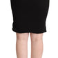 Dolce & Gabbana Black High Waist Knee Length Pencil Cut Skirt