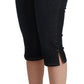 GF Ferre Blue Cotton Stretch Low Waist Slim Capri Denim Jeans