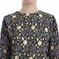 Lanre Da Silva Ajayi Black Cream Sheath Dress Shift Mini Dress
