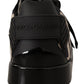 Dolce & Gabbana Black White Zebra Suede Rubber Sneakers Shoes