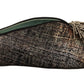 Paola D'Arcano Gold Jacquard Leather Embellished Slip On Shoes